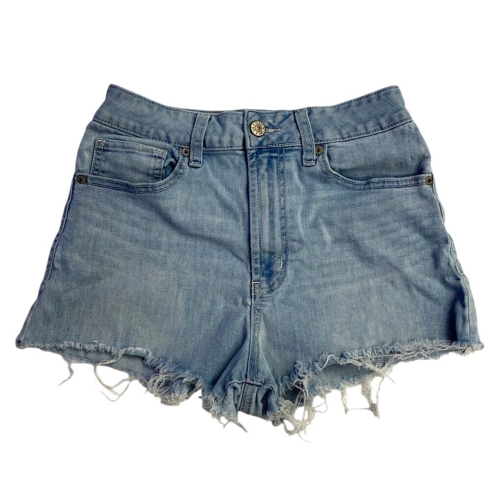 Women's / Juniors Rewash Light Blue Stretch Cutoff Jean Shorts Size 5 / 27